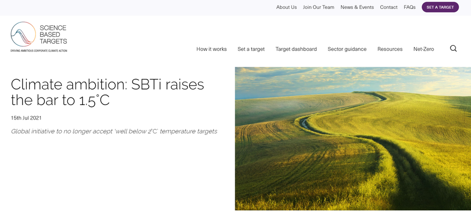 SBTi温控目标提升至15℃，leverage供应链详解新的SBTi战略