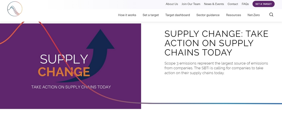 SBTi 发起 COP 行动呼吁，要求企业与供应商合作脱碳