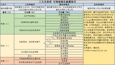 Leverage进一步解读三大交易所披露指引 Leverage进一步解读三大交易所披露指引