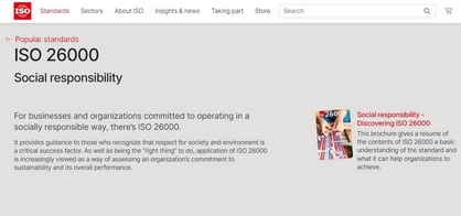 ISO 26000 社会责任管理绩效评估服务