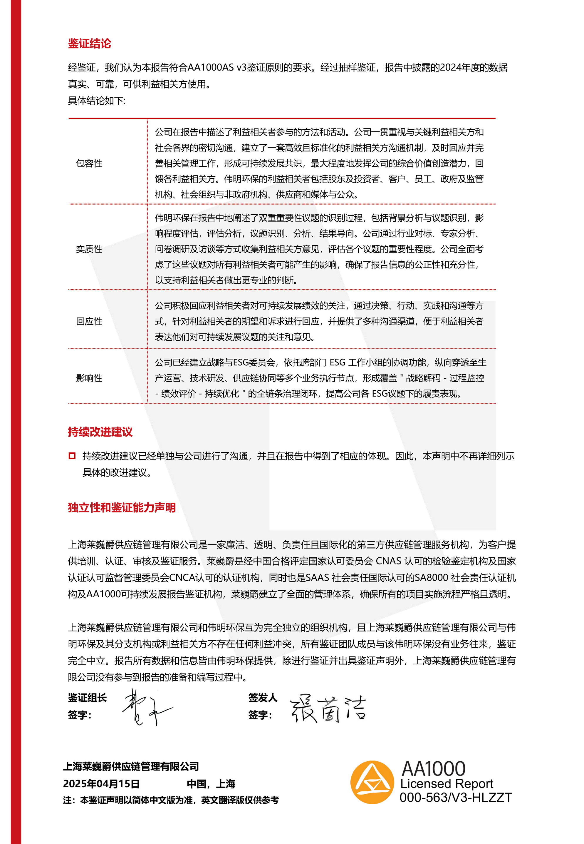 Leverage 赋能伟明环保:AA1000 ESG 鉴证助力企业迈向全球可持续发展前沿 Leverage 赋能伟明环保:AA1000 ESG 鉴证助力企业迈向全球可持续发展前沿