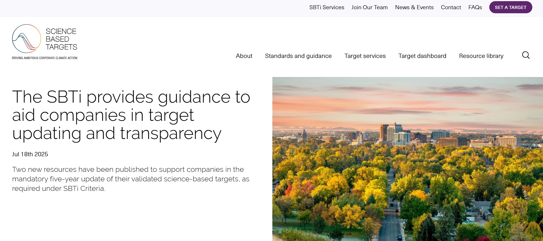 SBTi的五年强制性更新：企业迈向气候卓越的必由之路