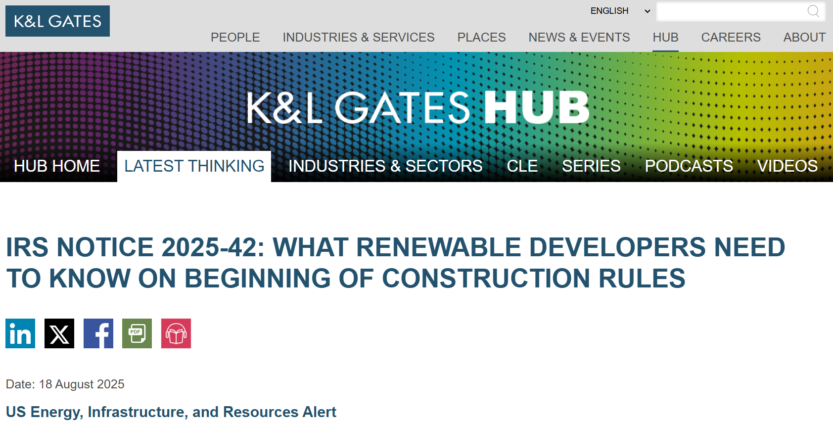 2025年美国清洁能源税收抵免政策的重大变革：风能与太阳能的新机遇与挑战